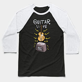 Guitar Live Baseball T-Shirt